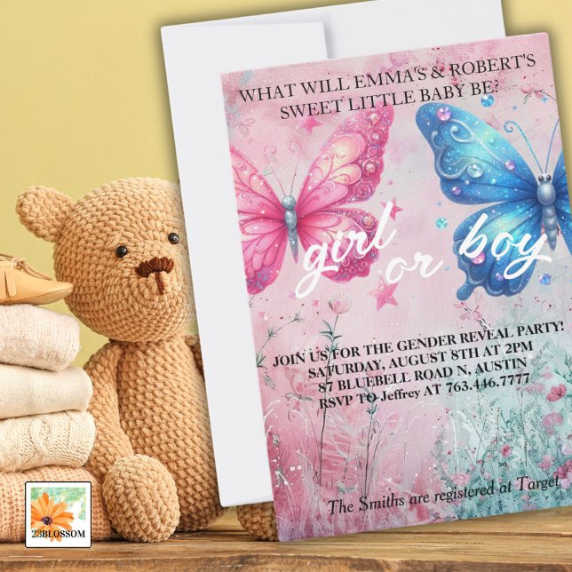 Invitation à une fête de révélation du sexe du pap (Créateur téléchargé)