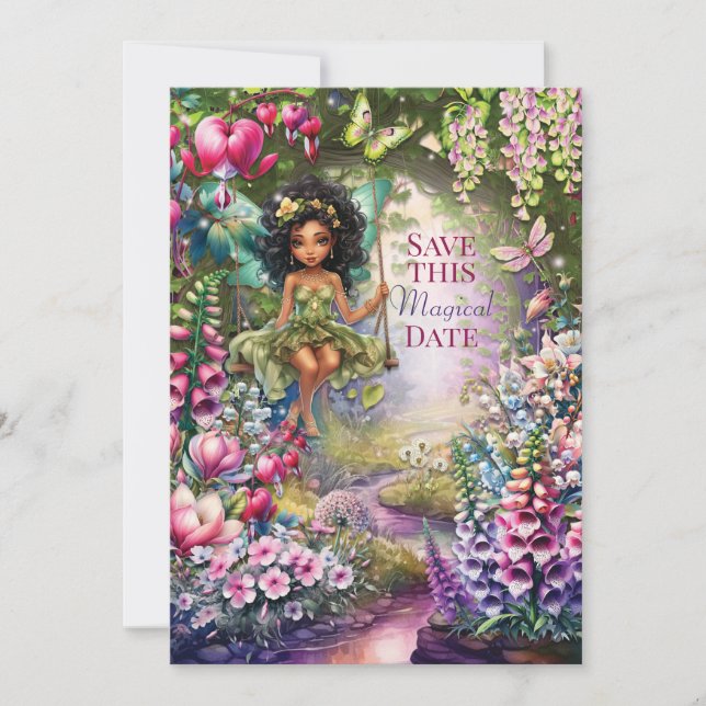 Invitation à une fête de sauvegarde de fée magique (Devant)