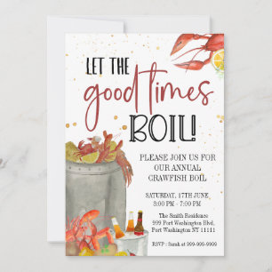 Invitation à une fête d'ébullition d'écrevisses,Qu