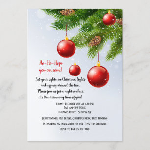 Invitation à une fête d'élagage d'arbres