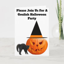 Invitation à une fête d'Halloween