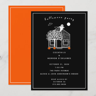 Invitation à une fête d'Halloween