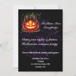 Invitation à une fête d'Halloween
