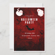 Invitation à une fête d'Halloween avec un gentil f
