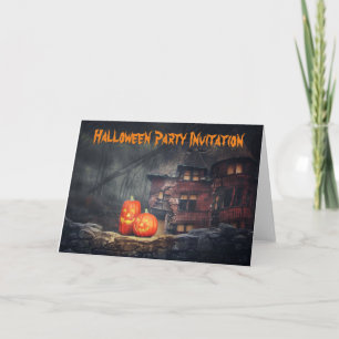 Invitation à une fête d'Halloween. Carte