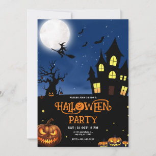 Invitation à une fête d'Halloween, élément de cost