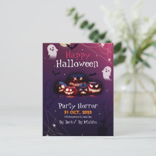 Invitation à une fête d'Halloween, Fête d'Horreur