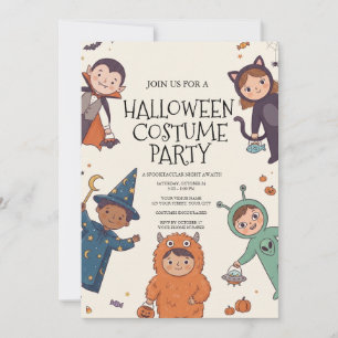 Invitation à une fête d'Halloween pour enfants en