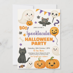 Invitation à une fête d'Halloween Spooktacular
