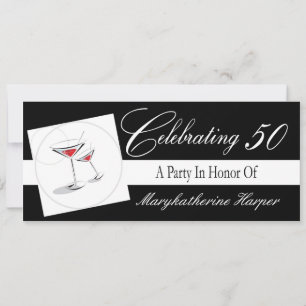 Invitation à une fête du 50e anniversaire