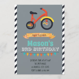 Invitation à une fête en tricycle