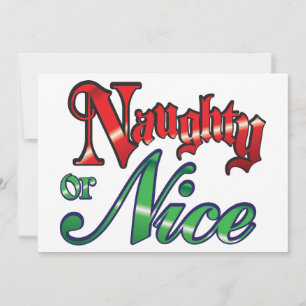 Invitation à une fête Noël rétro, méchant ou genti