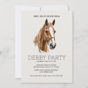 Invitation à une fête pour le Kentucky Derby avec