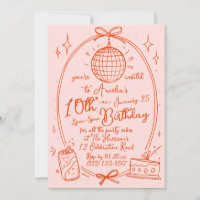 Invitation à une fête pour une fille de 10 ans - D