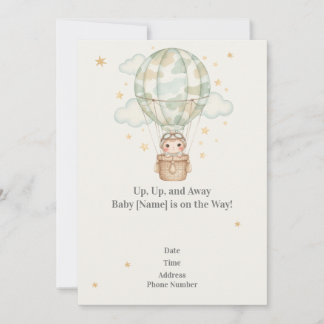 Invitation à une fête prénatale Camo pour l'armée 