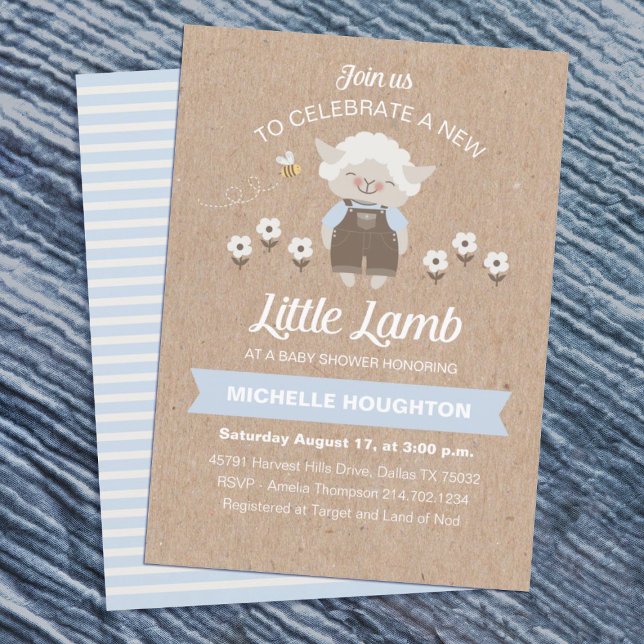 Invitation à une fête prénatale pour bébé garçon m (Créateur téléchargé)