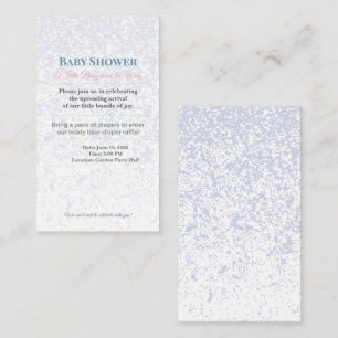 Invitation à une fête prénatale Tirage au sort d