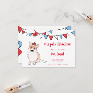 Invitation à une fête royale de corgis (petit)
