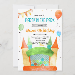 Invitation à une fête sur le thème de la maison go
