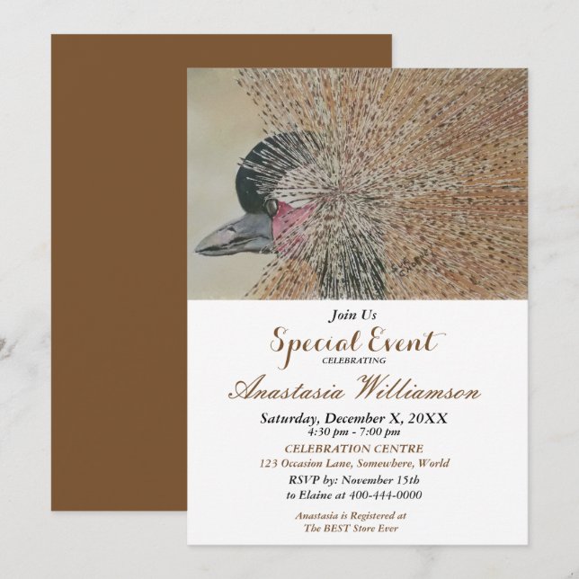 INVITATION À UNE FÊTE SURPRISE (Devant / Derrière)