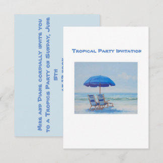 Invitation à une fête tropicale