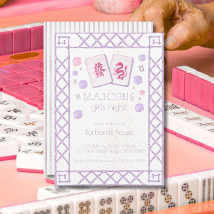Invitation à une partie de Mahjong, tuiles du drag