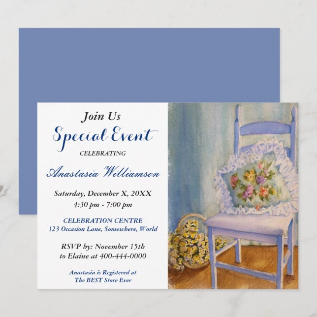 INVITATION À UNE SOIRÉE À L'ANCIENNE MODE (Devant / Derrière)