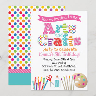 Invitation à une soirée Arts & Artistes