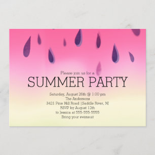 Invitation à une soirée barbecue d'été pour Waterm