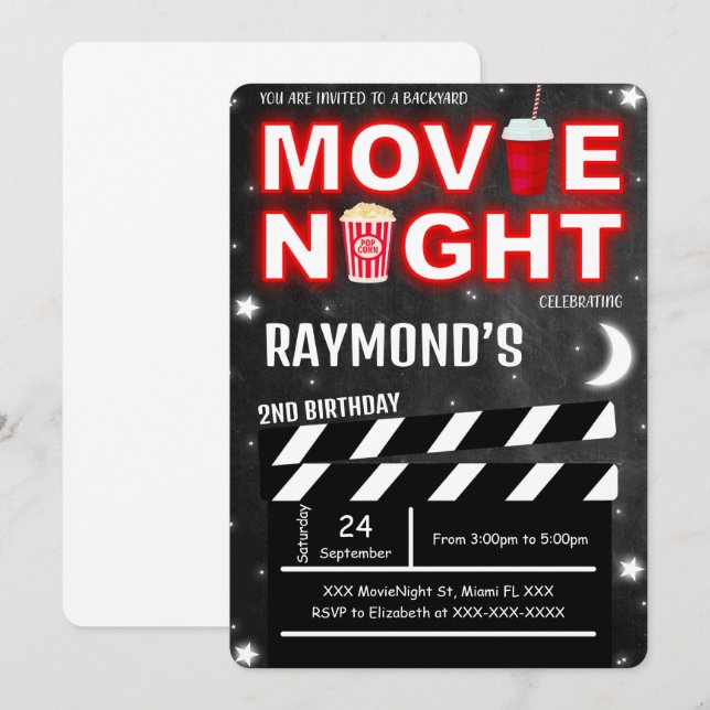 Invitation à une soirée cinéma (Devant / Derrière)