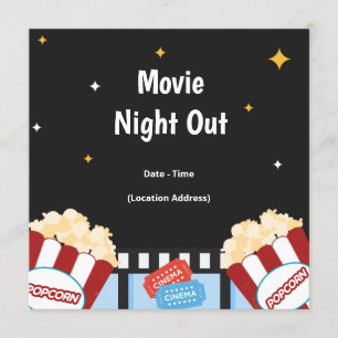 Invitation à une soirée cinéma dans le jardin