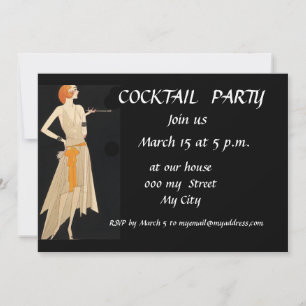 Invitation à une soirée cocktail