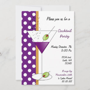 Invitation à une soirée cocktail