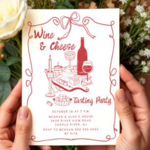 Invitation à une soirée de dégustation de vins et 