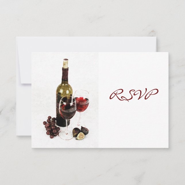 Invitation à une soirée de dîner au vin (Devant)