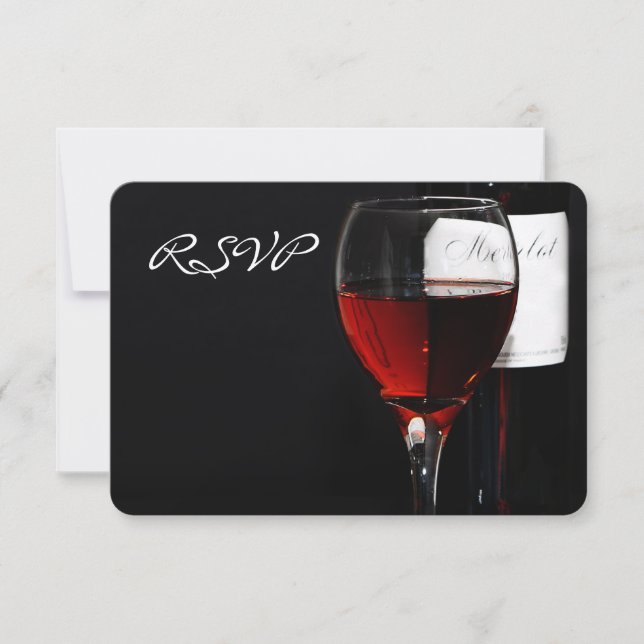 Invitation à une soirée de dîner au vin (Devant)