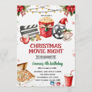 Invitation à une soirée de films de Noël