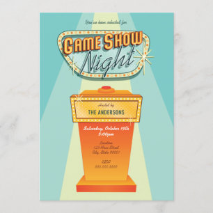 Invitation à une soirée de game Show