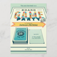 Invitation à une soirée de jeux de société