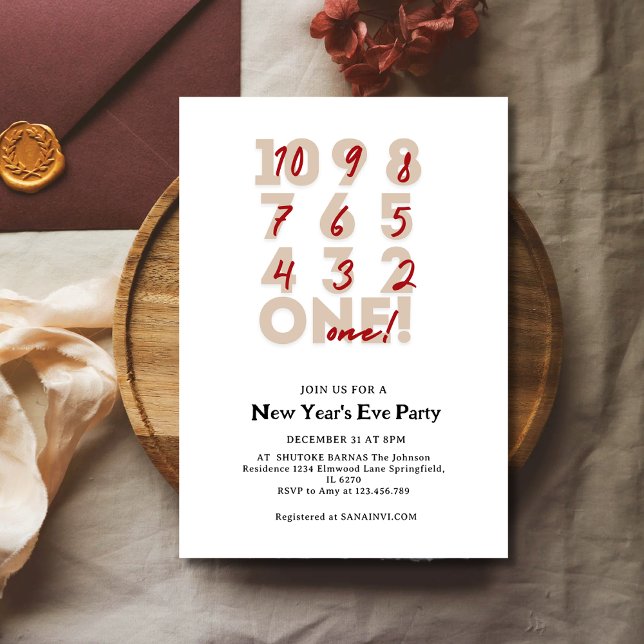 Invitation à une soirée de la Saint-Sylvestre avec (Créateur téléchargé)