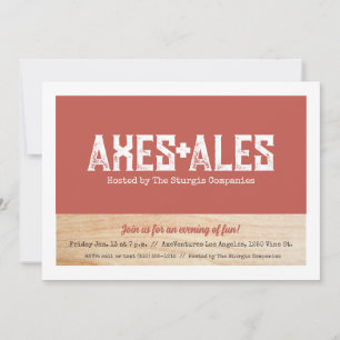 Invitation à une soirée de lancer de hache