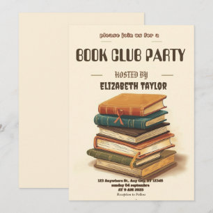 Invitation à une soirée de lecture cosy du club de