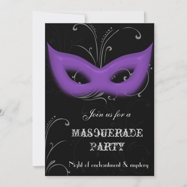 Invitation à une soirée de mascarade fantastique (Devant)