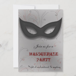 Invitation à une soirée de masquerade fantastique