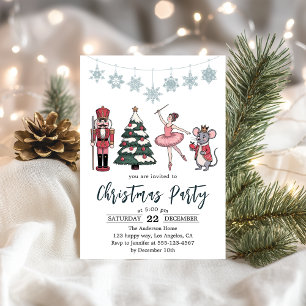 Invitation à une soirée de Noël du ballet Casse-No