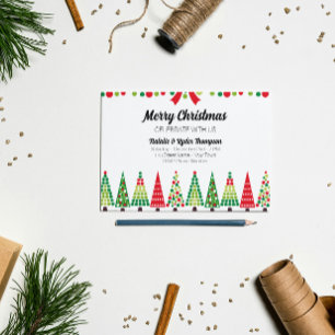 Invitation à une soirée de Noël rétro
