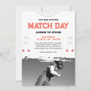 Invitation à une soirée de visionnage de football 