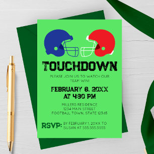 Invitation à une soirée de visionnage de football