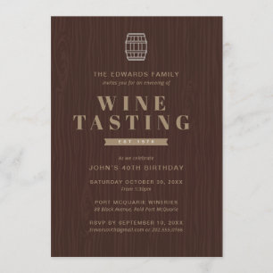 Invitation à une soirée dégustation de vins