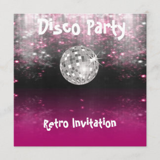 Invitation à une soirée disco rétro